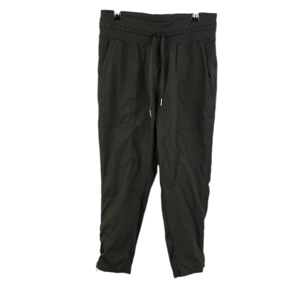 lululemon athletica Pants - Lululemon Dance Studio Crop, 25" Dark Olive, Swift, Mid Rise, Athletic, Size 4